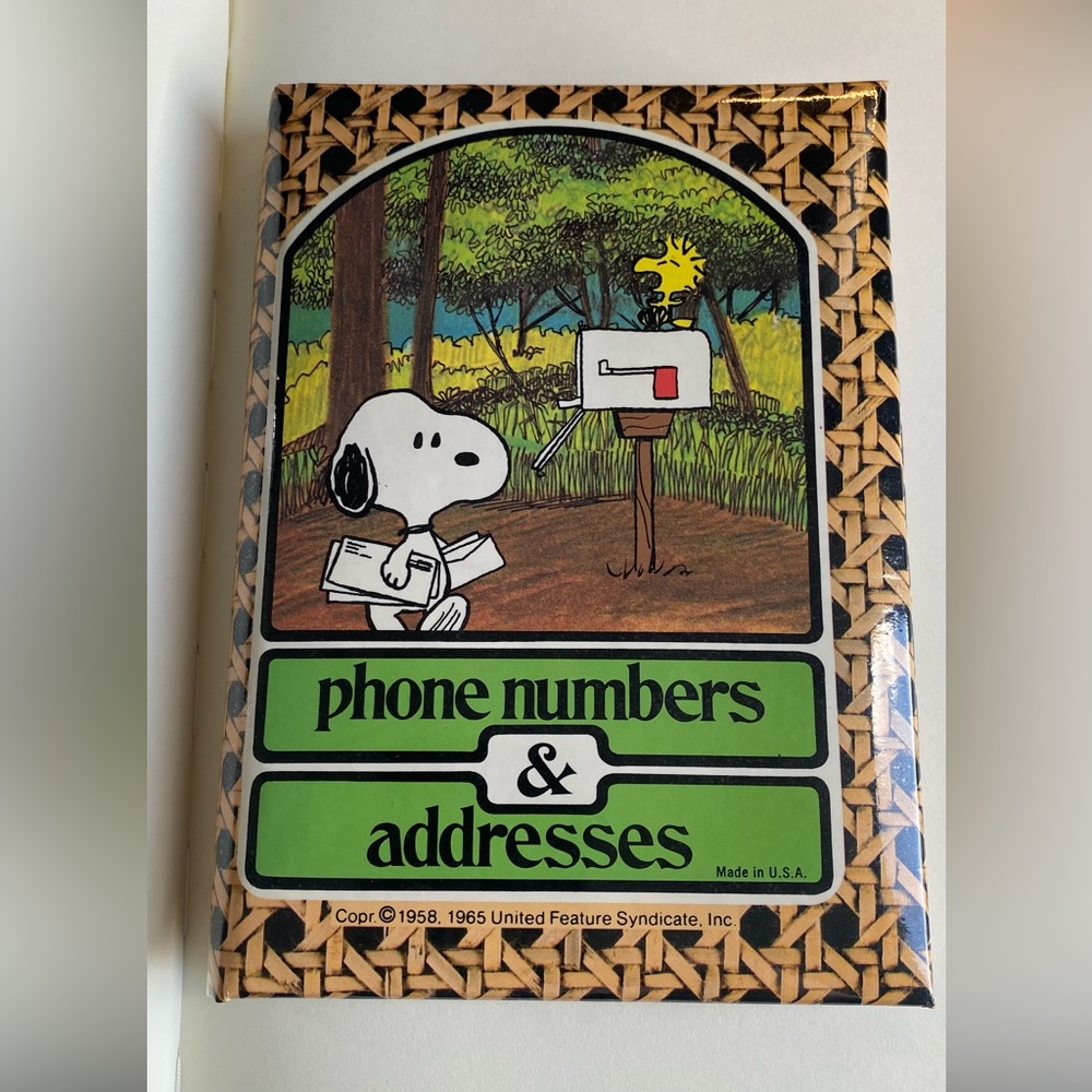Snoopy Phone Numbers & Addresses Book